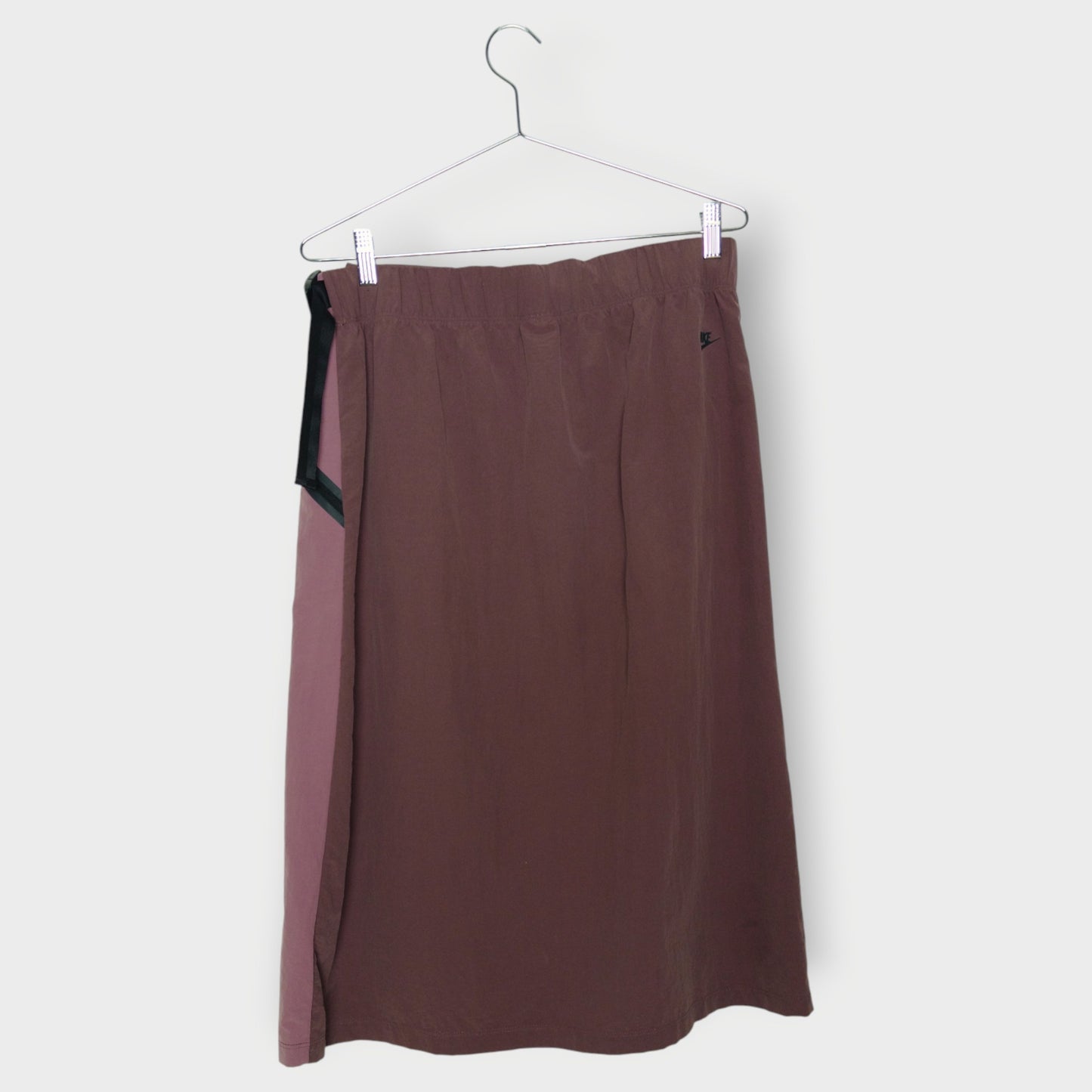 Two Tone Wrap Midi Skirt