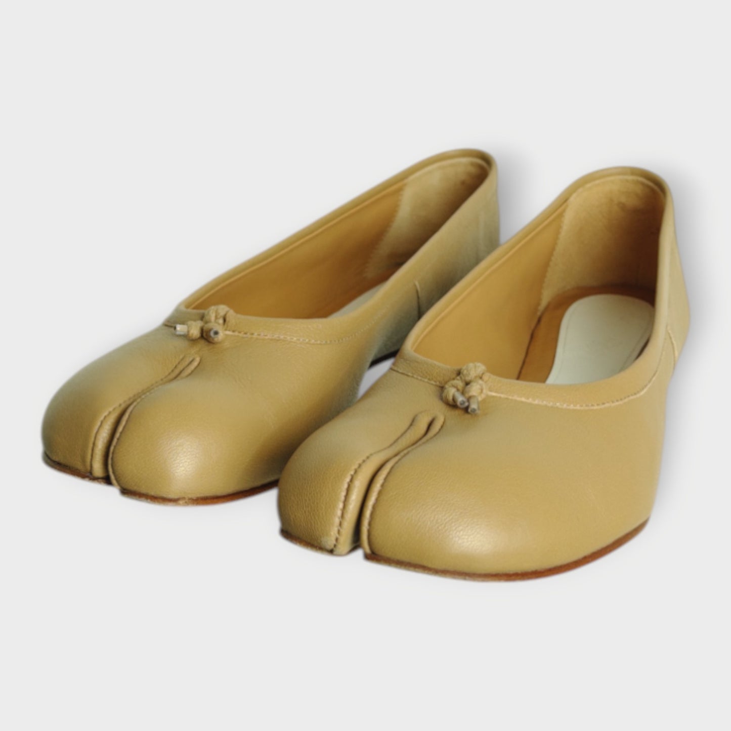 Leather Tabi Ballet Flats