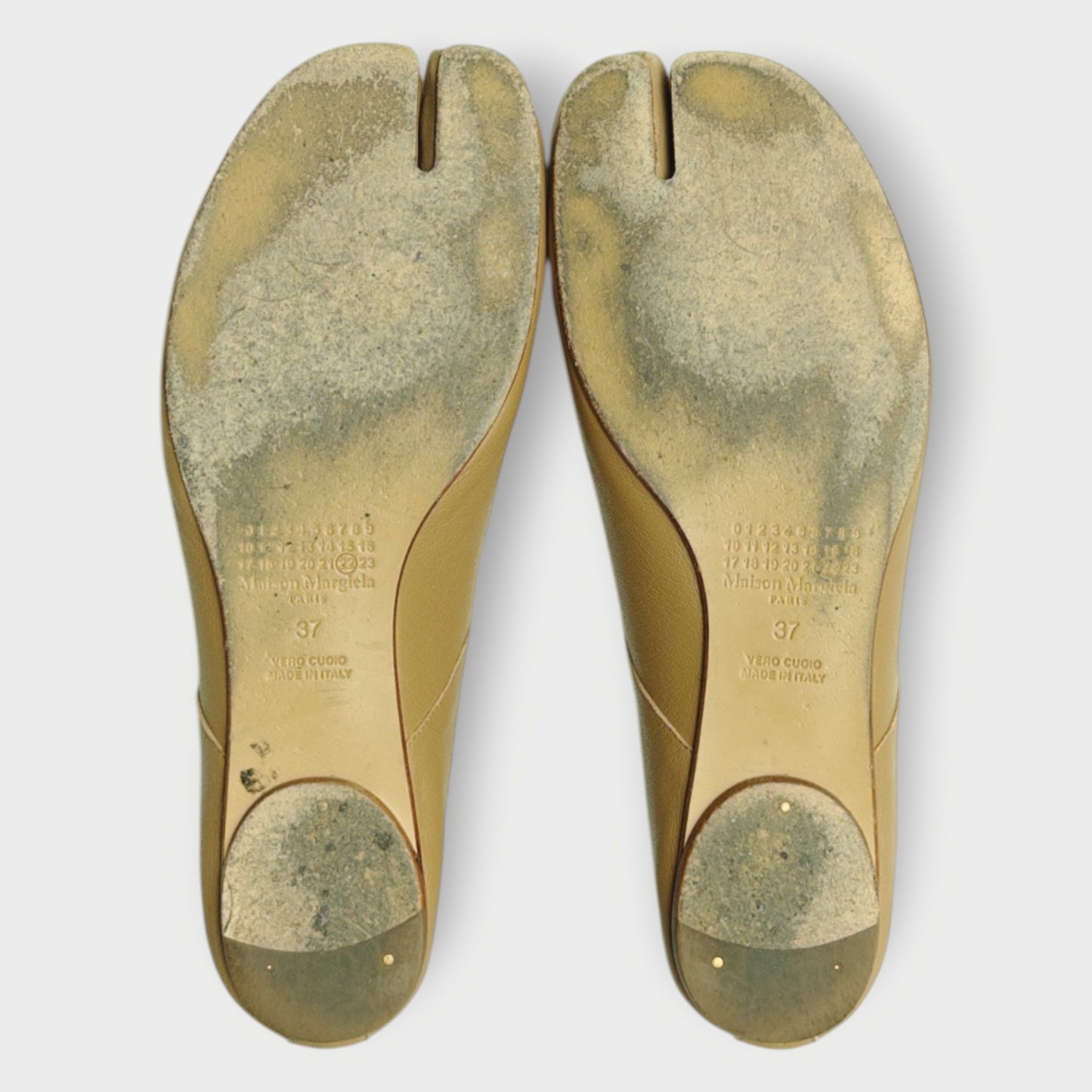 Leather Tabi Ballet Flats