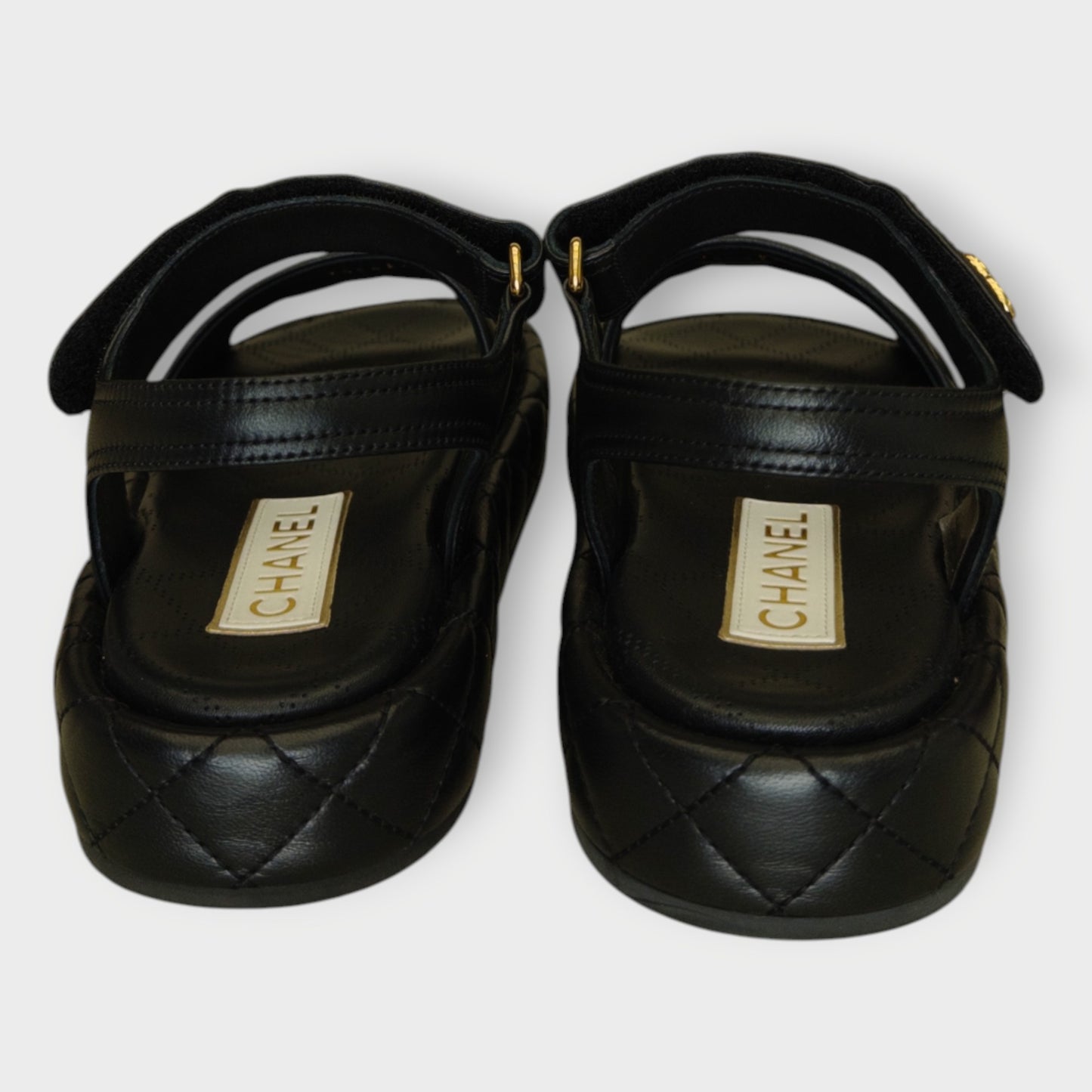 Quilted CC Logo Sandals