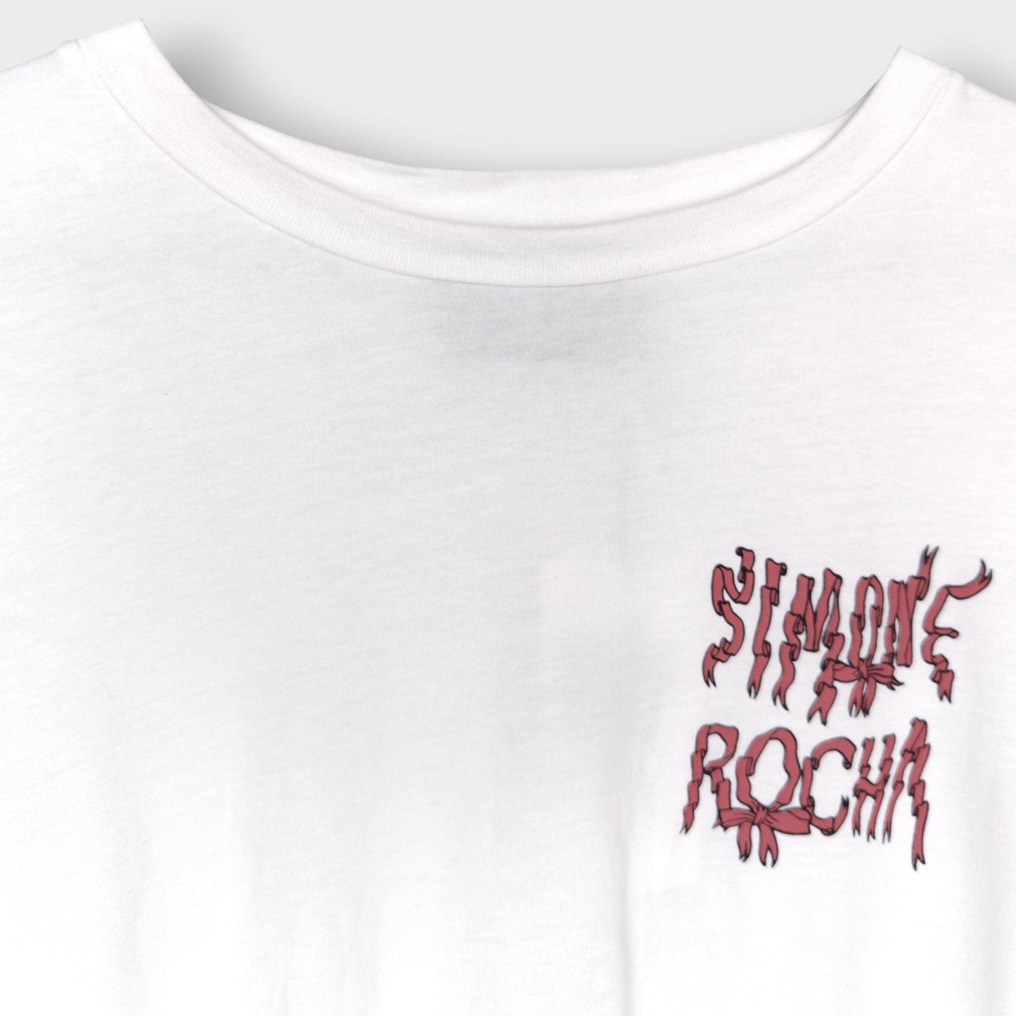 Ribbon Text Long Sleeve Tee