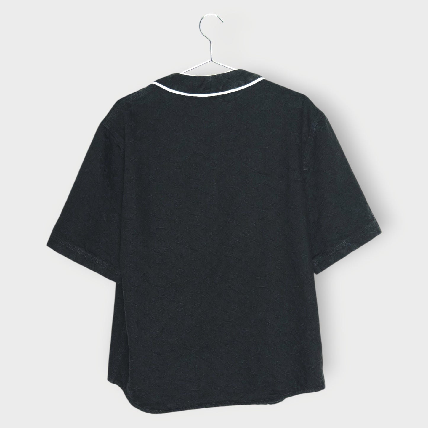 Monogram Denim Baseball Shirt