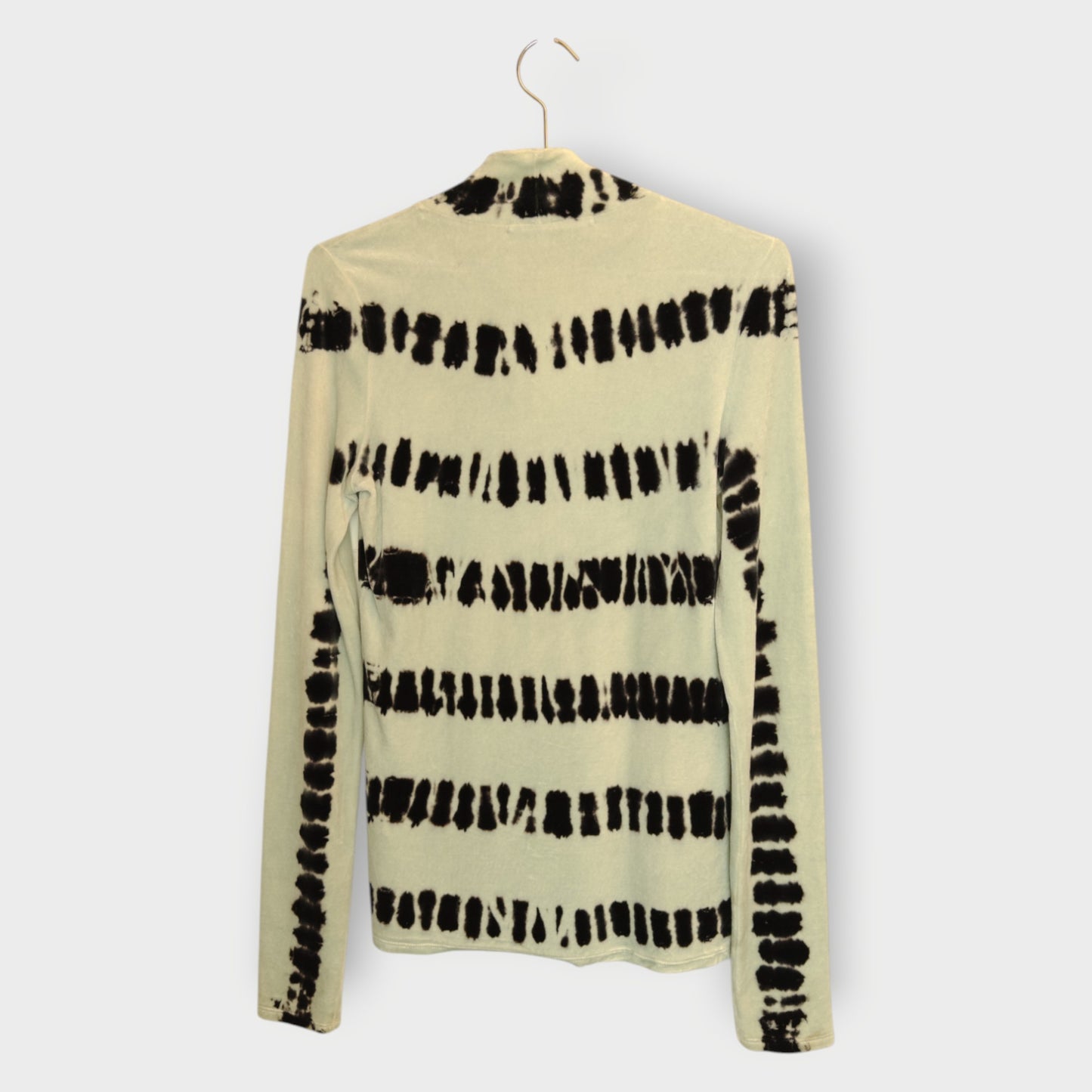 Tie Dye Velvet Turtle Neck Top