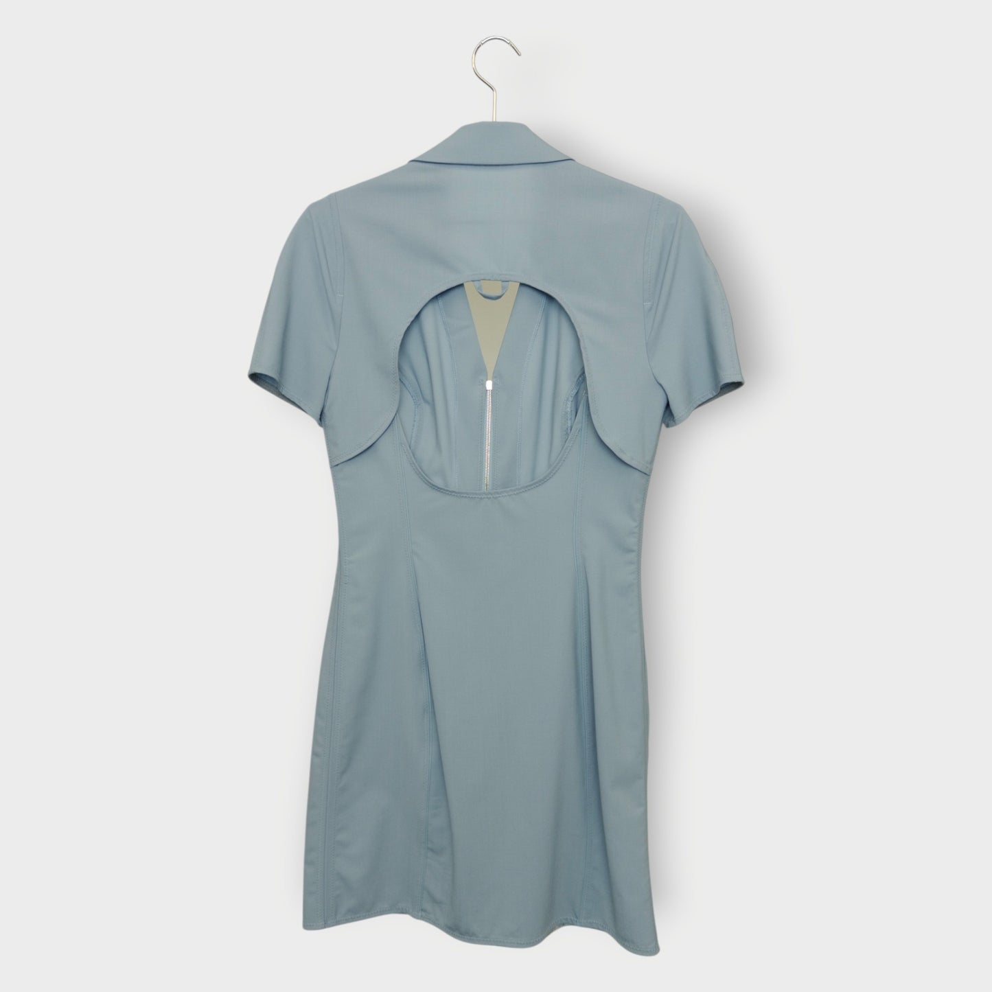 La Robe Tangelo Wool Mini Dress