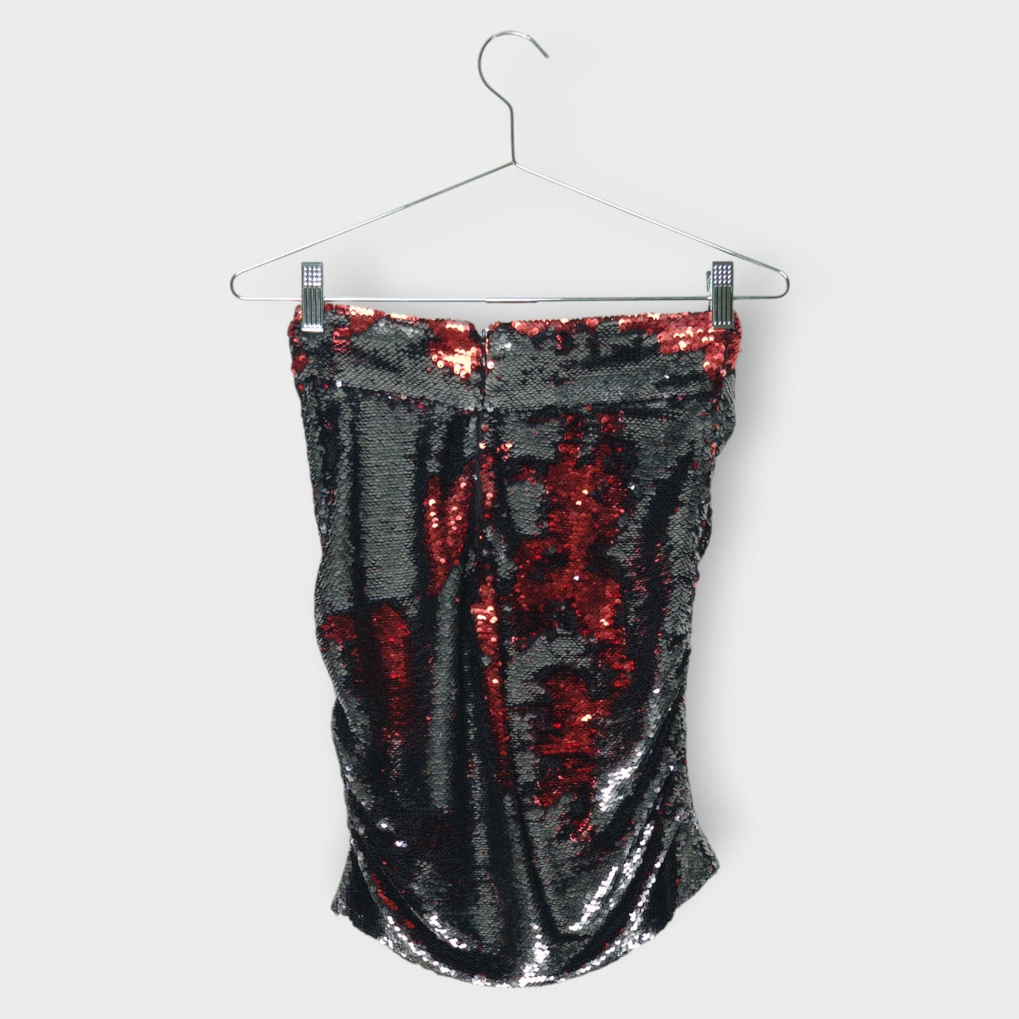 Sequin Strapless Top