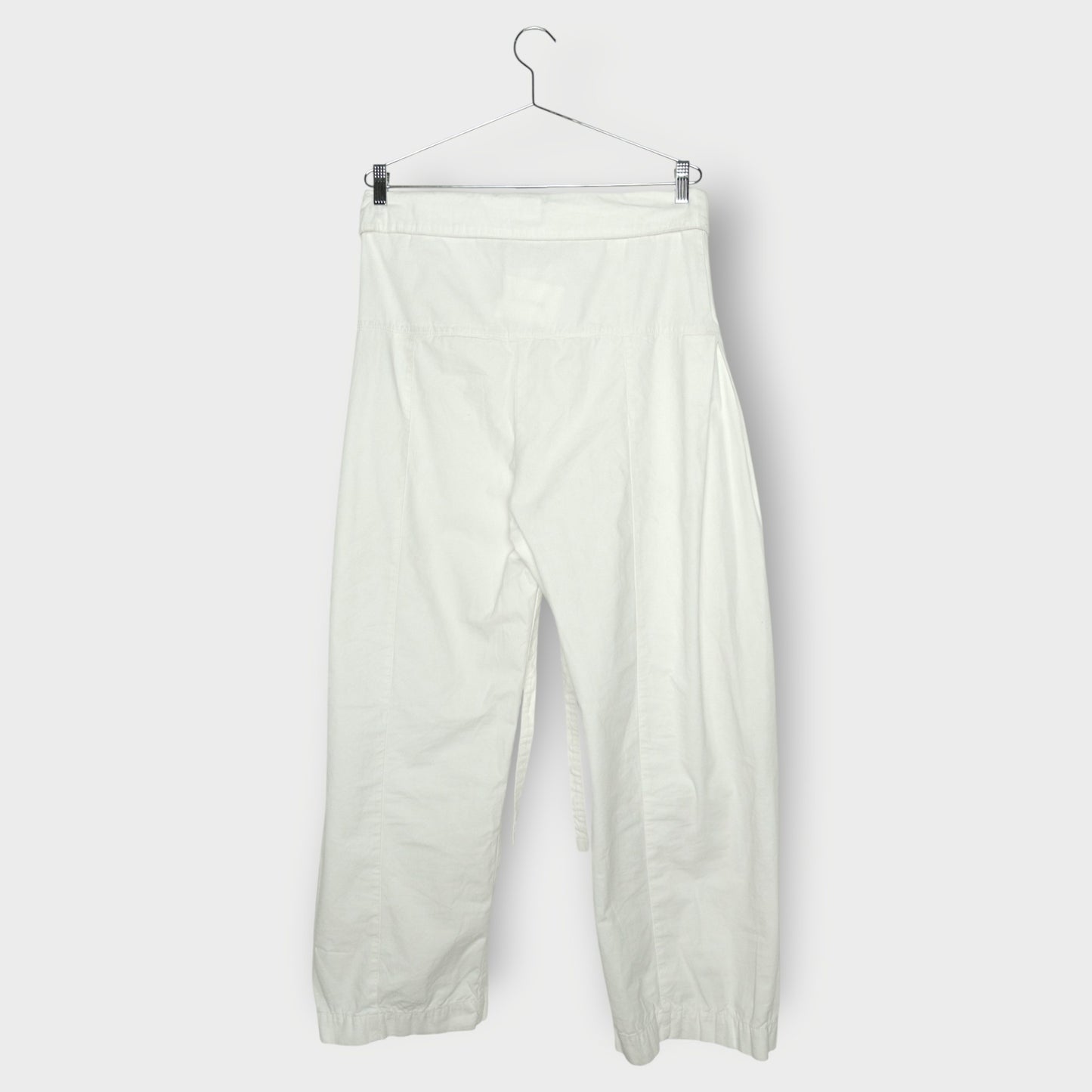 Cotton Drawstring Fisherman Pants