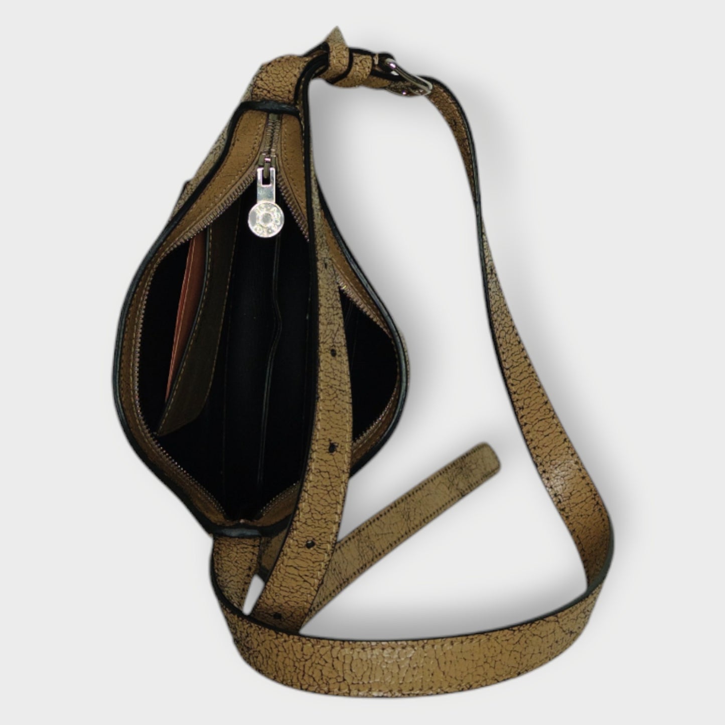 Cracked Leather Platt Mini Bag