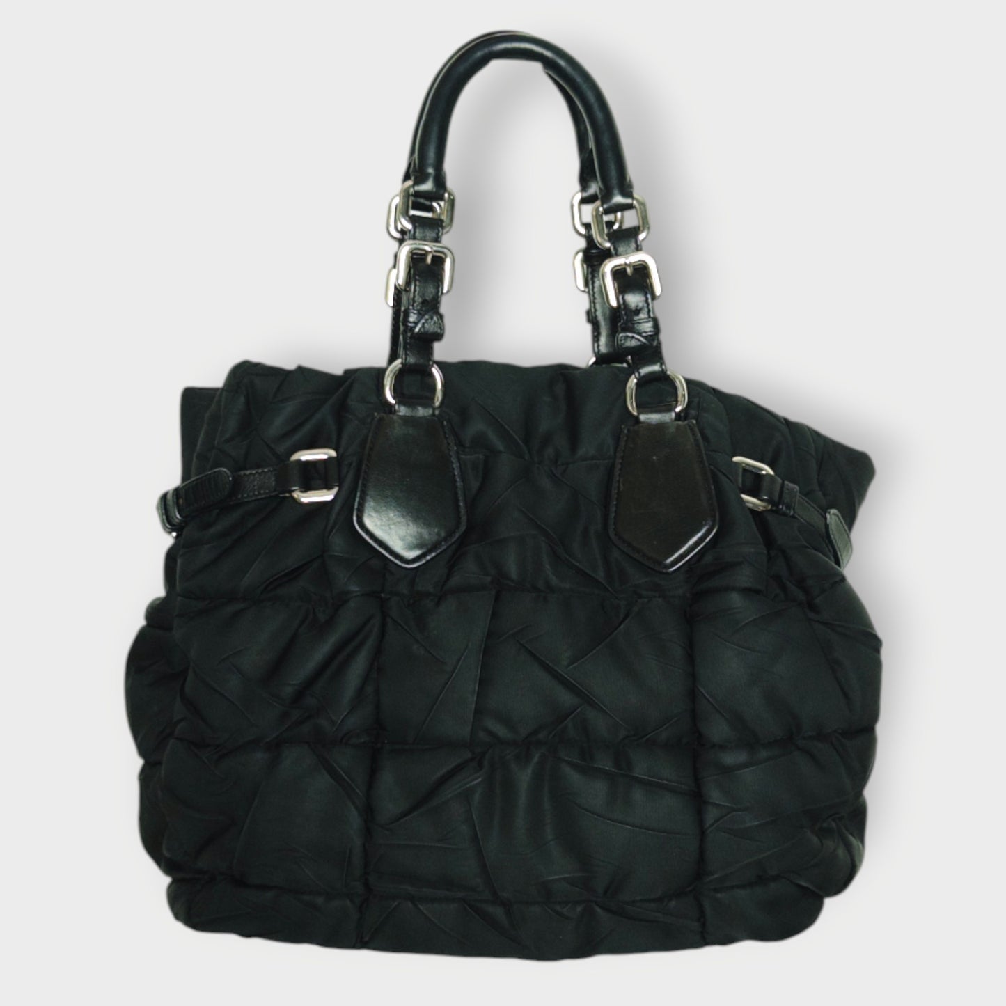 Nylon Tessuto Cripsy Quilted Bag