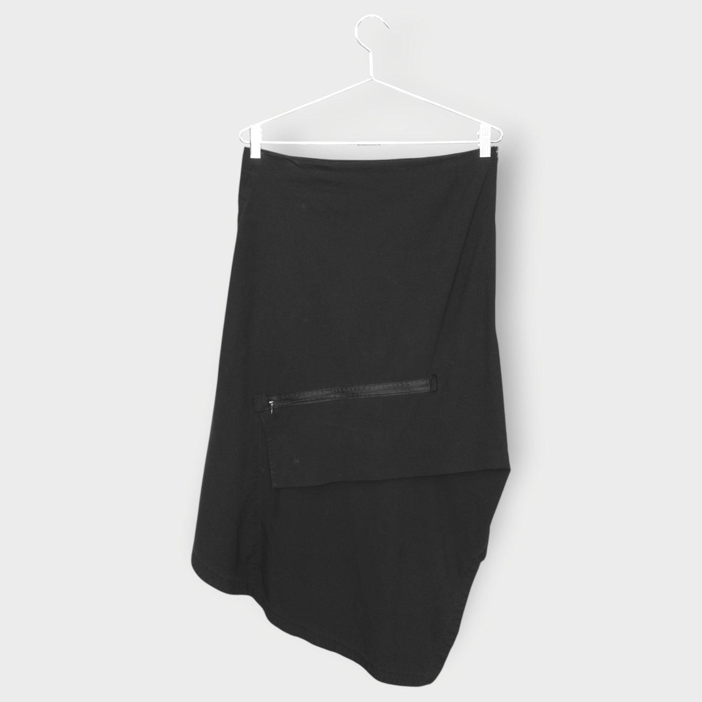 Pocket Detail Asymmetric Skirt