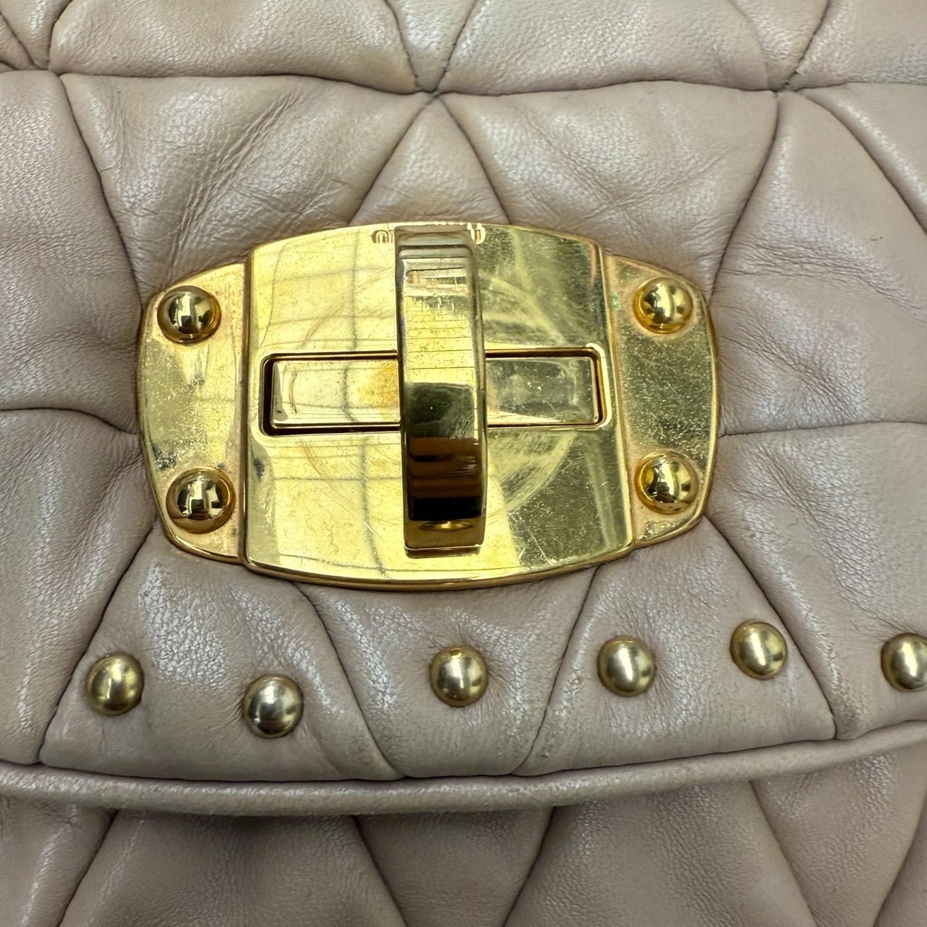 Matelasse Leather Shoulder Bag