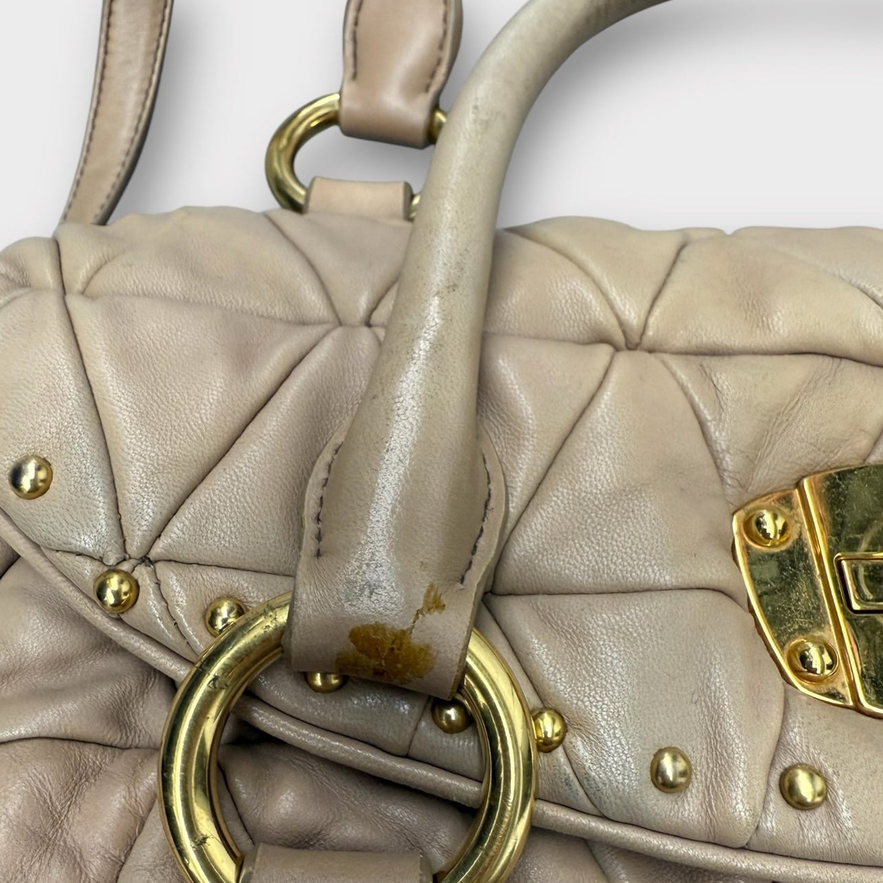 Matelasse Leather Shoulder Bag