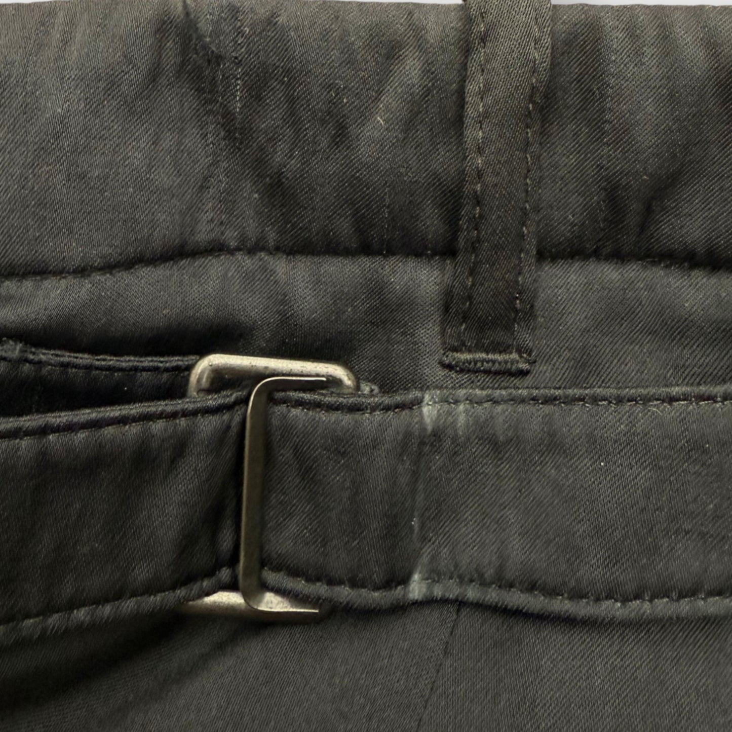 Silk Draped Pockets Mini Skirt