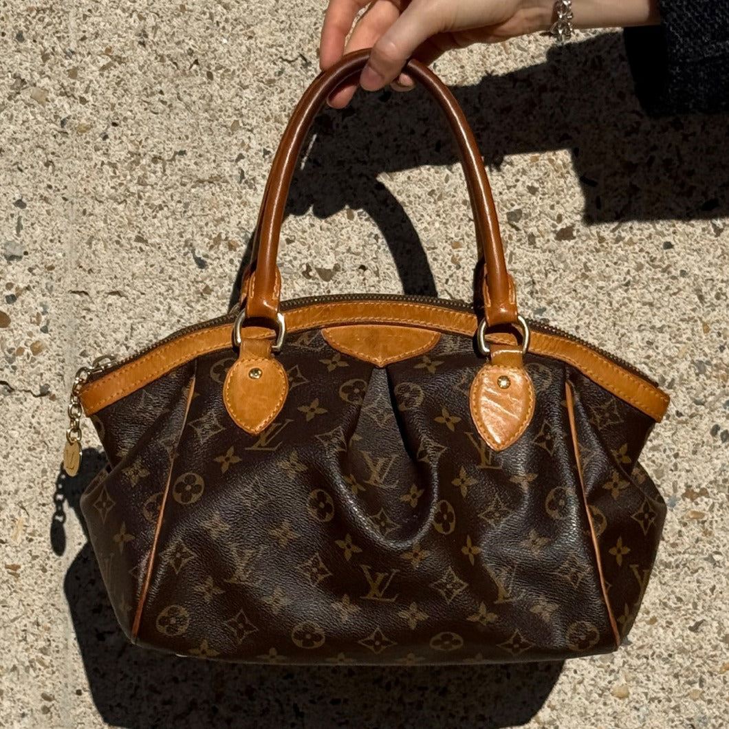 Leather Monogram Tivoli Bag