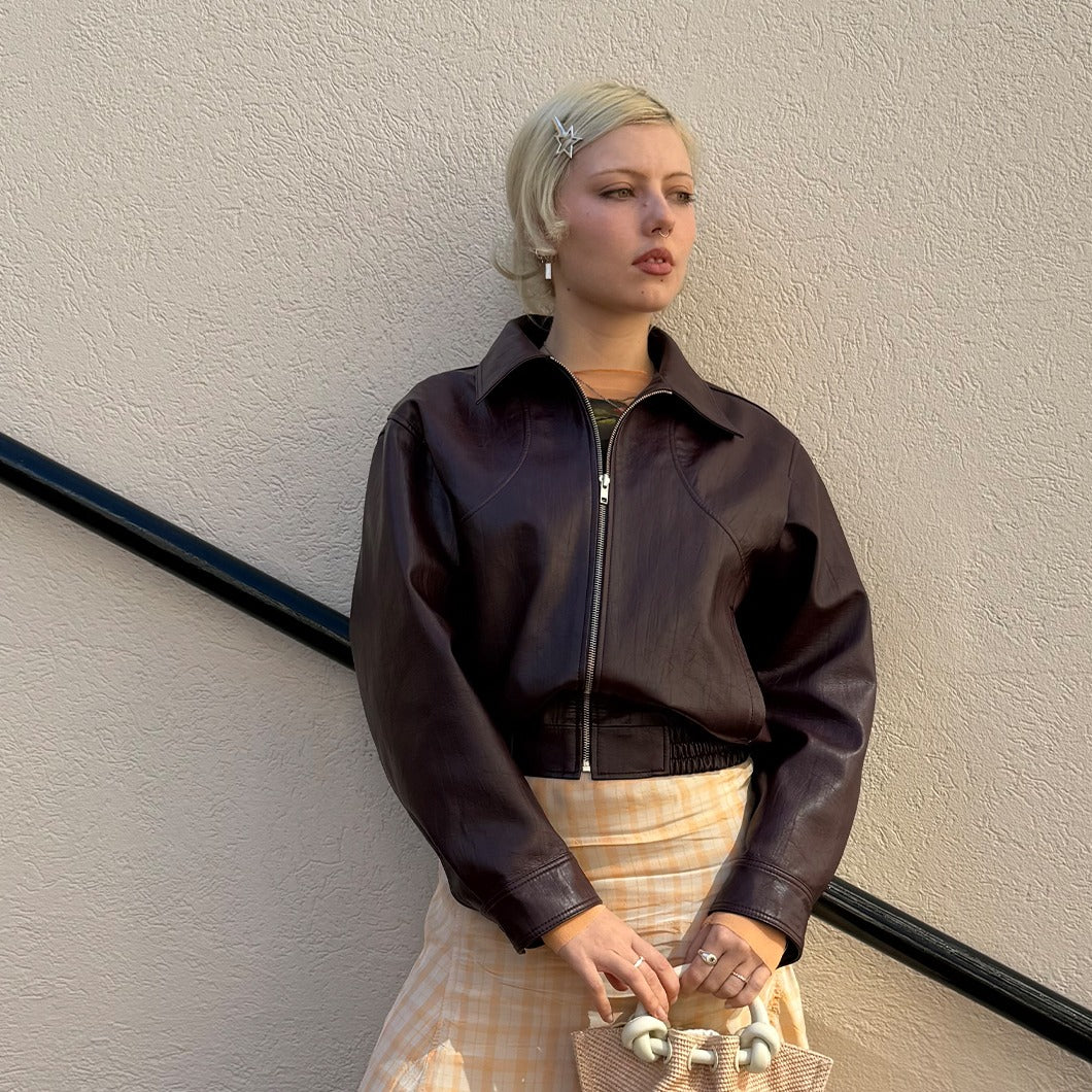 PU Bomber Jacket