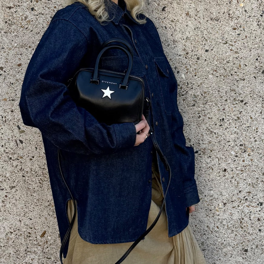 Leather Silver Star Lucrezia Bag