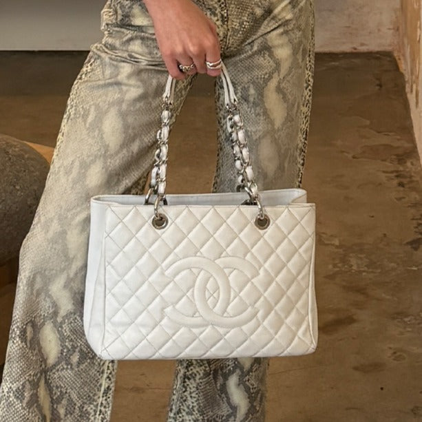 Quilted Leather Grand Shopping Tote