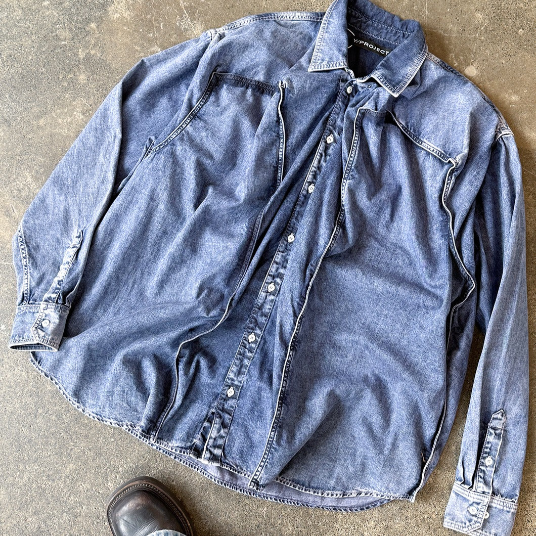 Double Panelled Denim Shirt