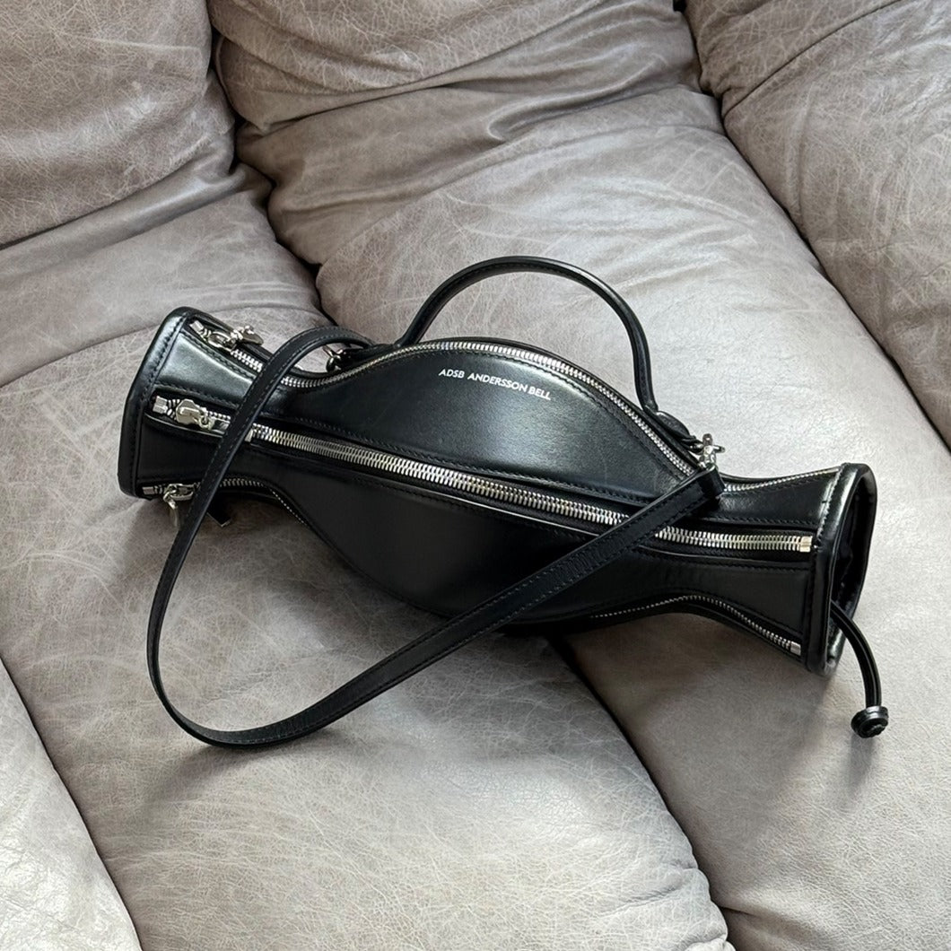 Leather Zip Detail Vaso Bag