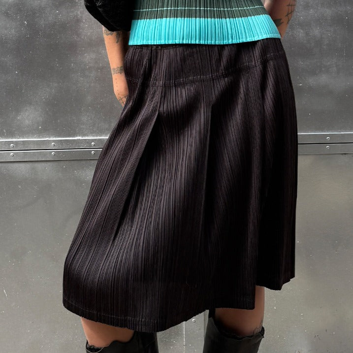 Pleated Midi Skirt