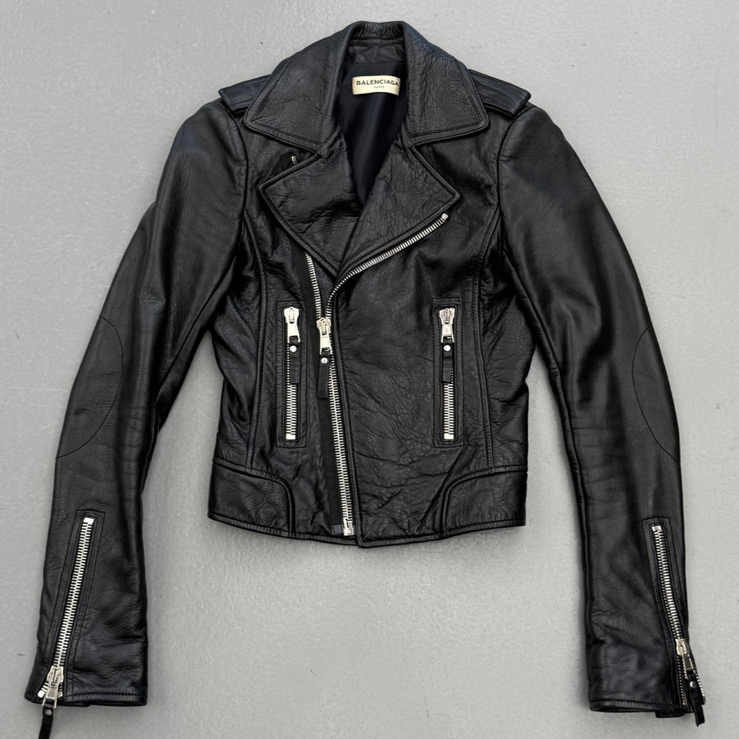 Leather Biker Moto Jacket