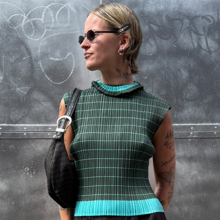 Perma Pleats Sleeveless Top
