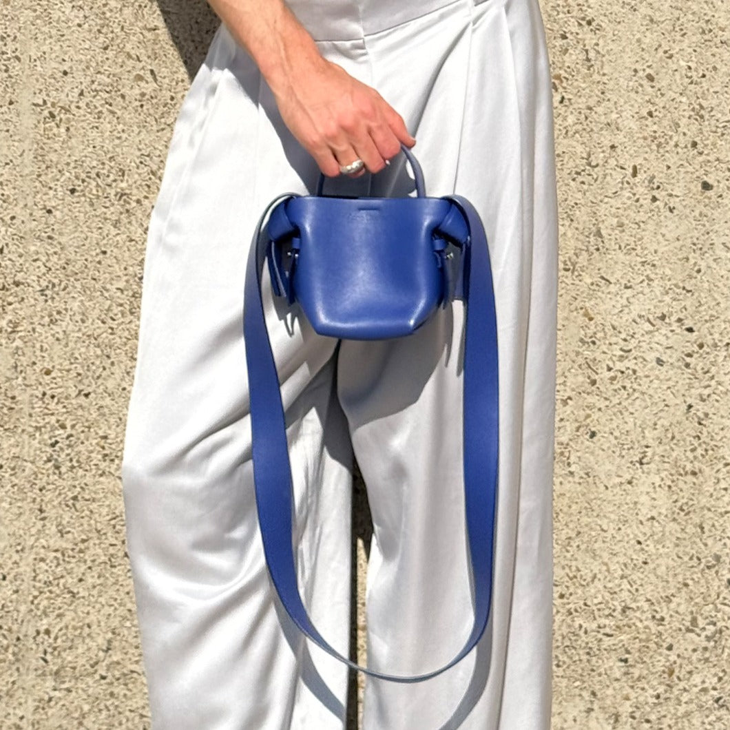 Leather Musubi Mini Crossbody Bag