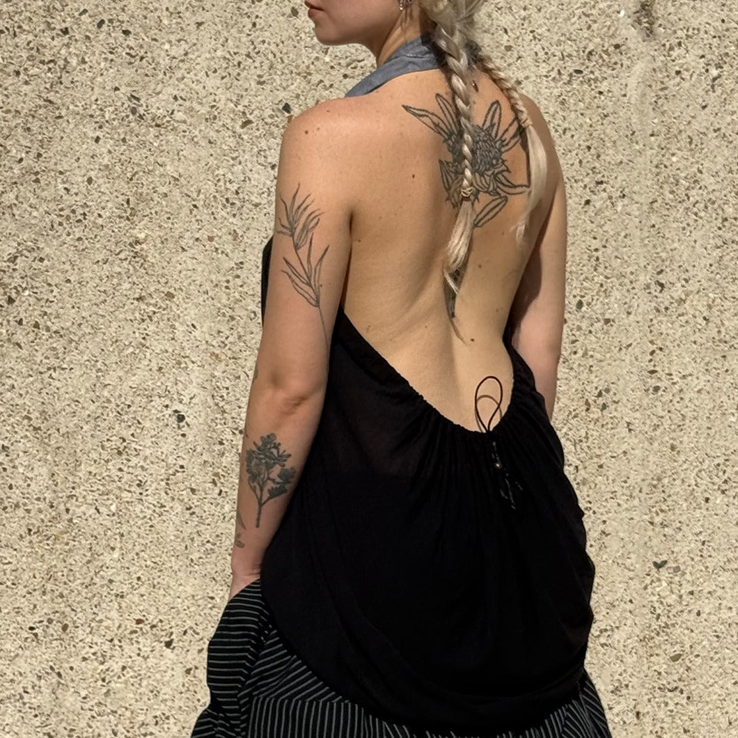 Collared Halter Top