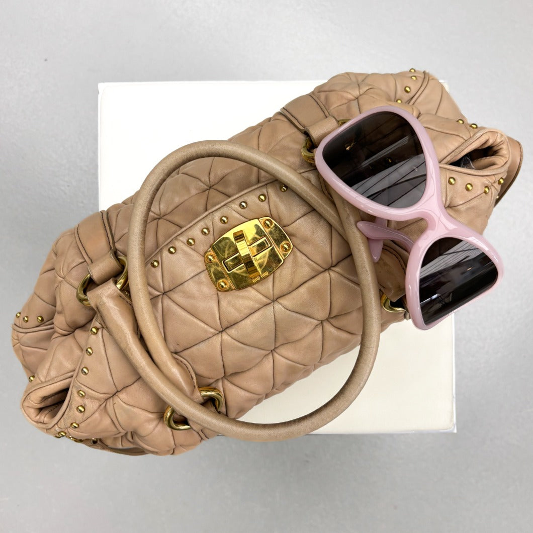 Matelasse Leather Shoulder Bag