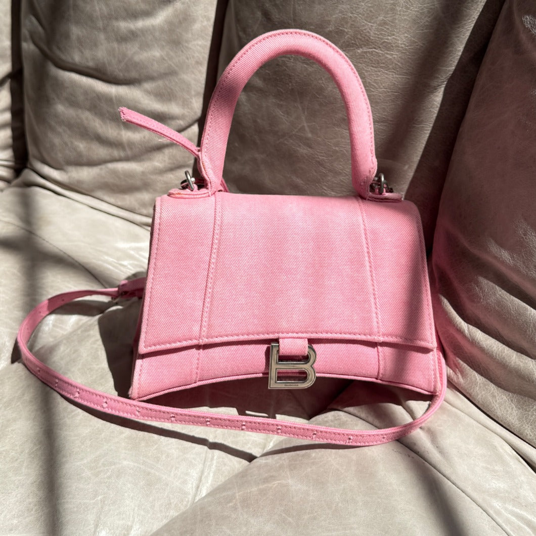 Denim Hourglass Bag