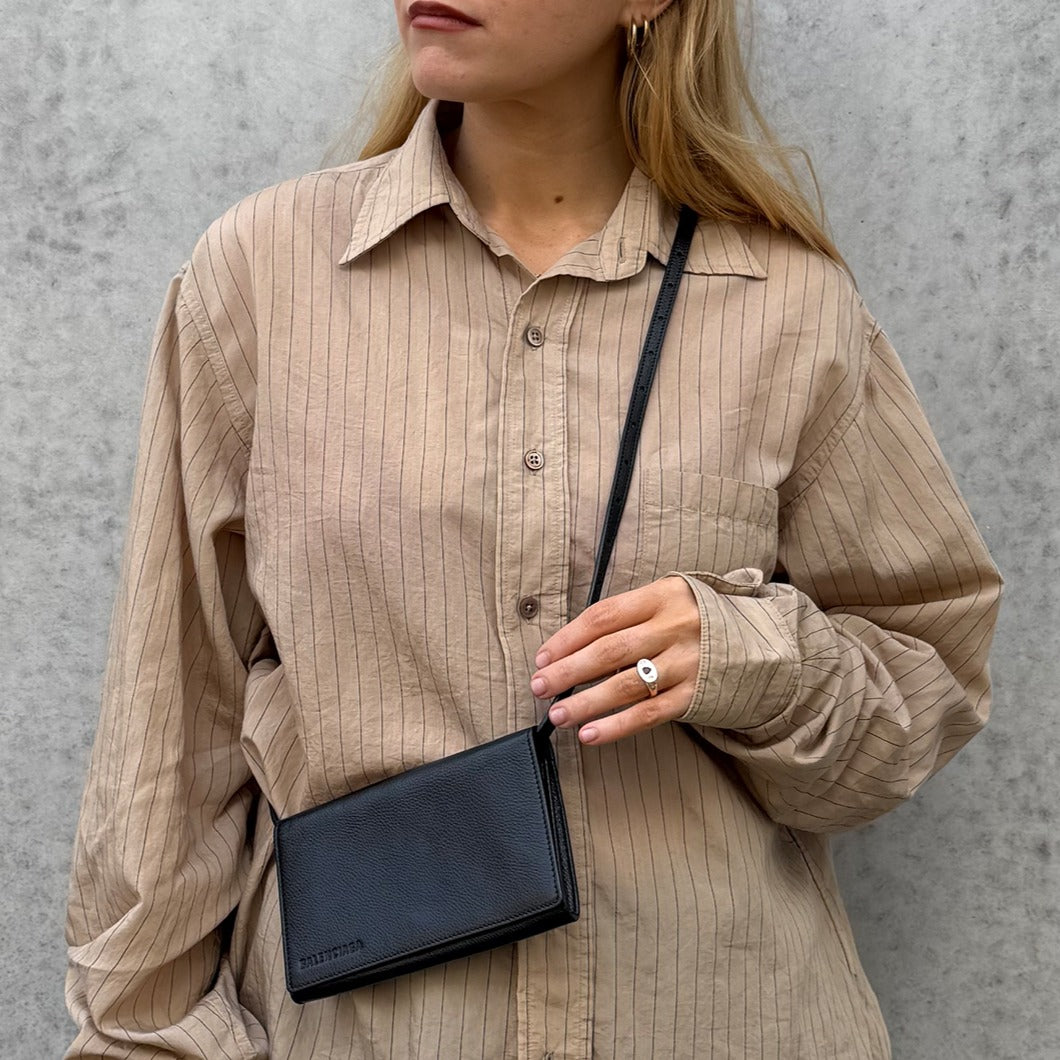 Leather Envelope Crossbody Bag