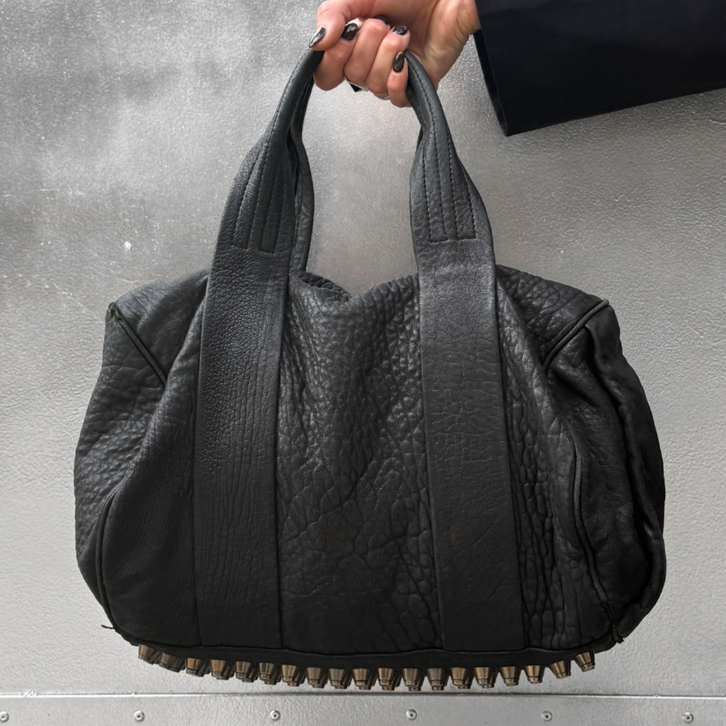 Pebbled Leather Rocco Bag