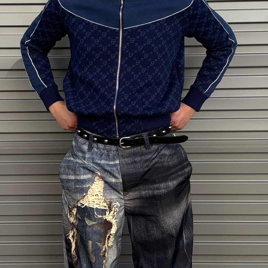 Leather Studded Thin Belt