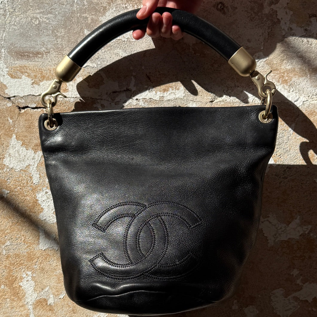 Leather CC Bucket Bag