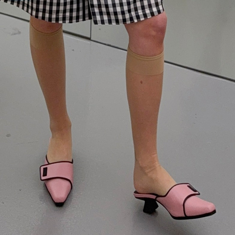 Pointed Square Mules