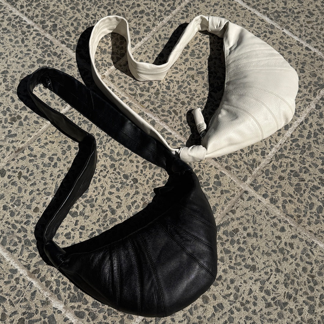 Lamb Leather Croissant Bag