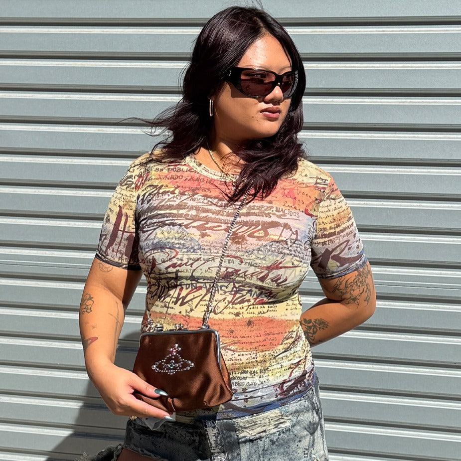 Satin Granny Frame Purse