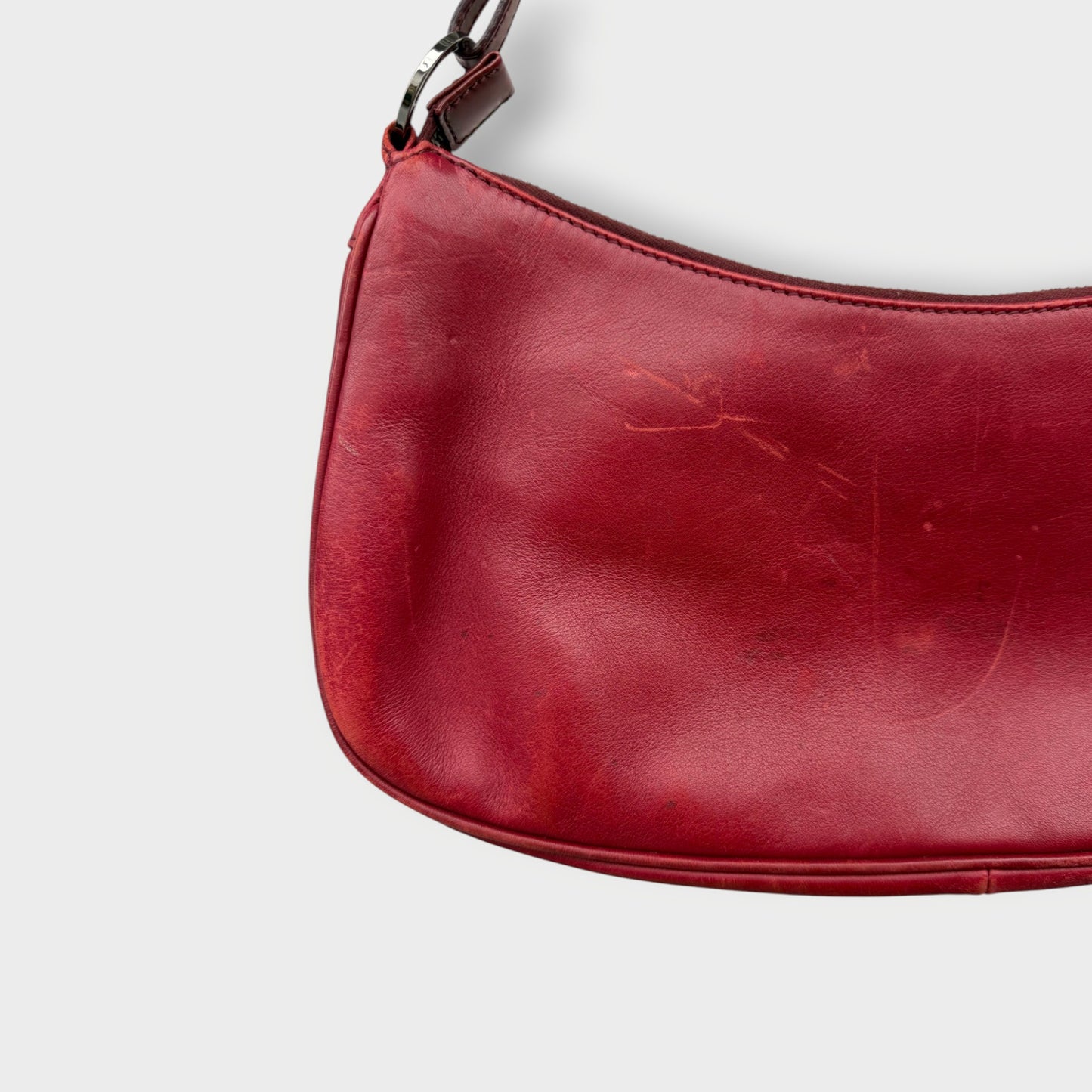 Red Bondage Croissant Bag