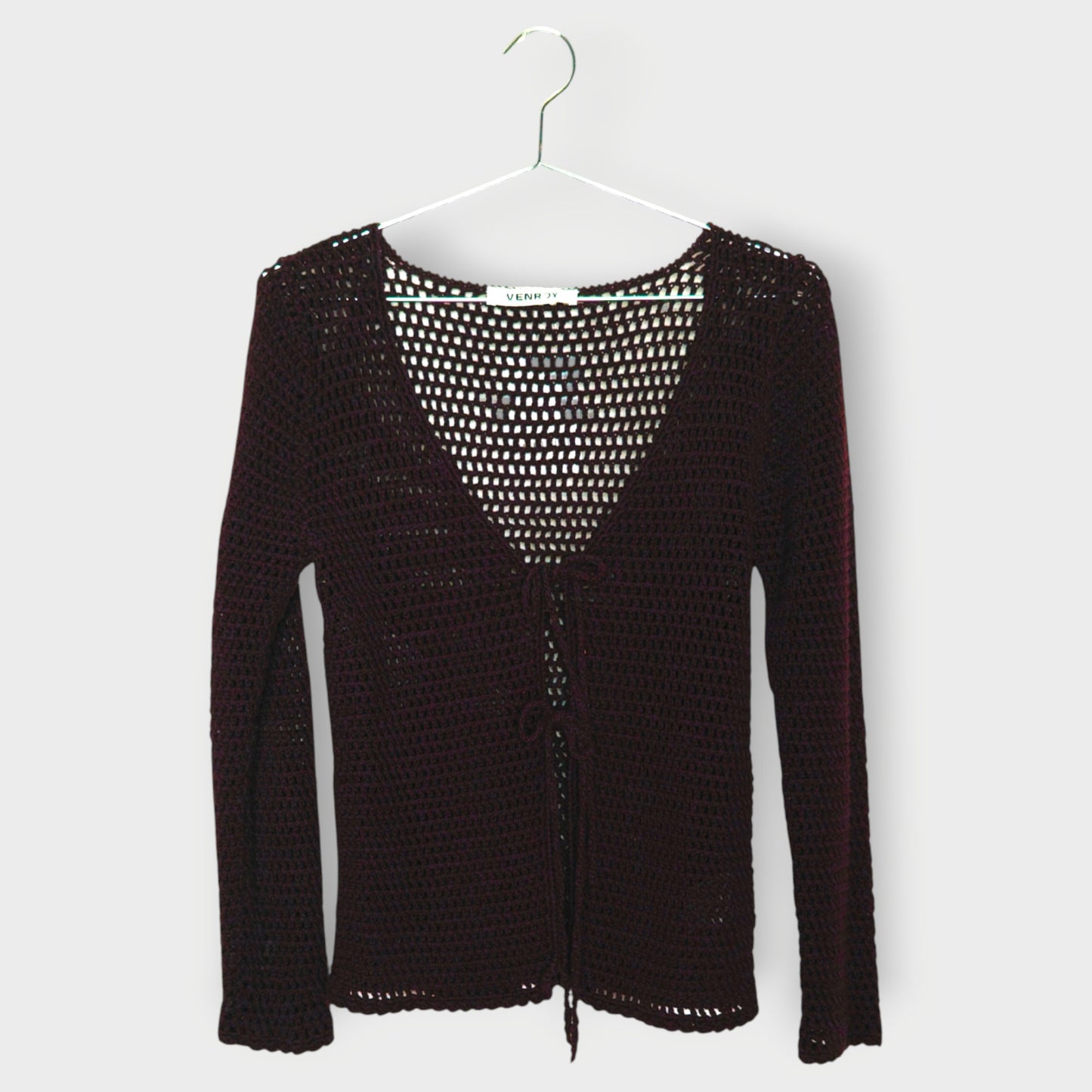 Crochet Tie Front Top