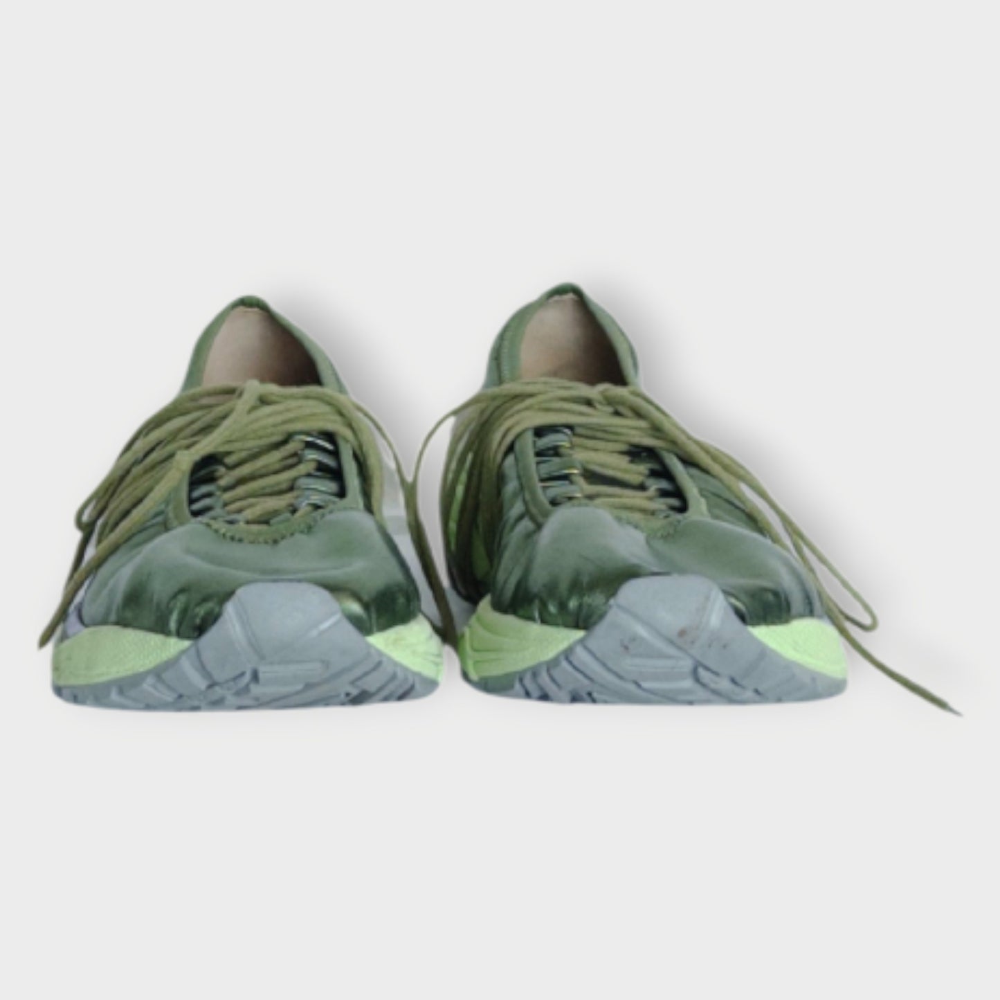 Green Hybrid Lace Up Sneakers