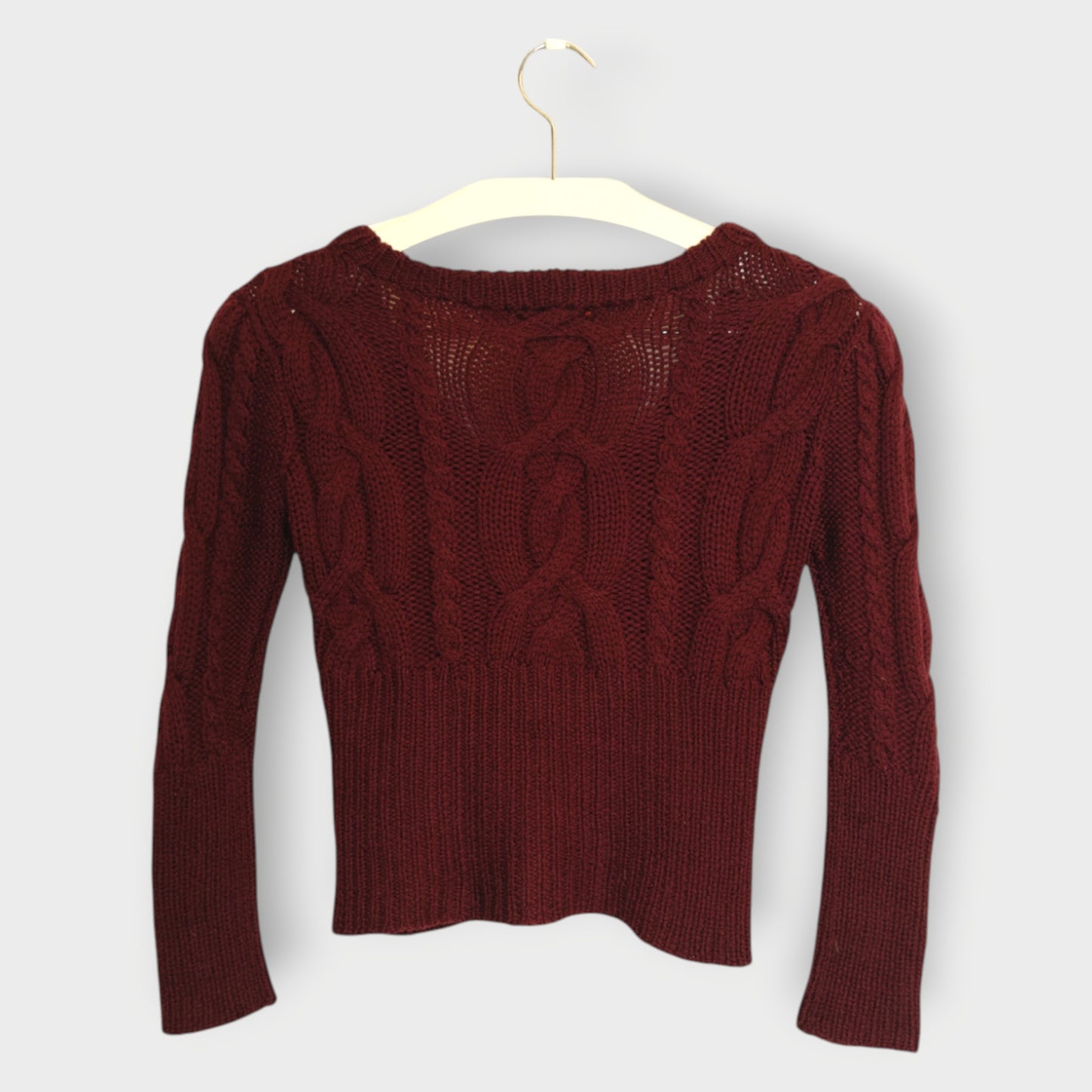 Wool Cable Knit Sweater
