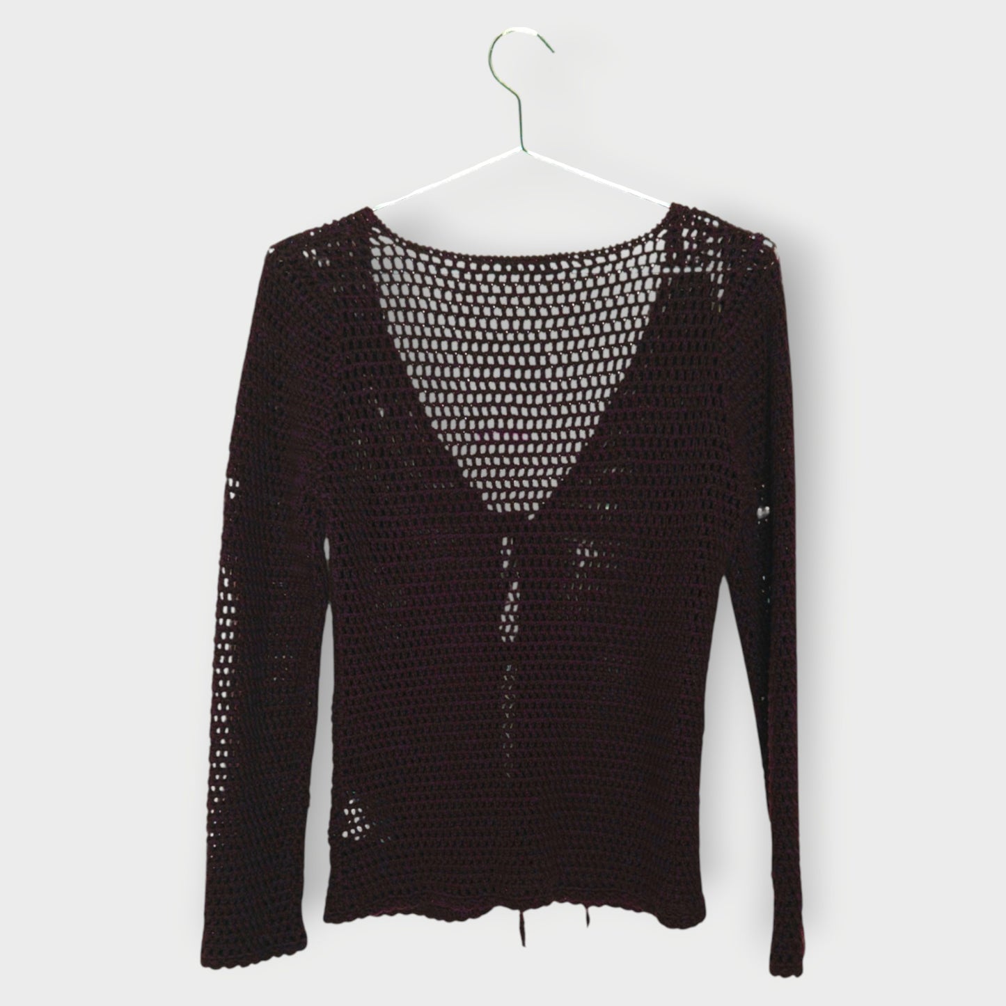 Crochet Tie Front Top