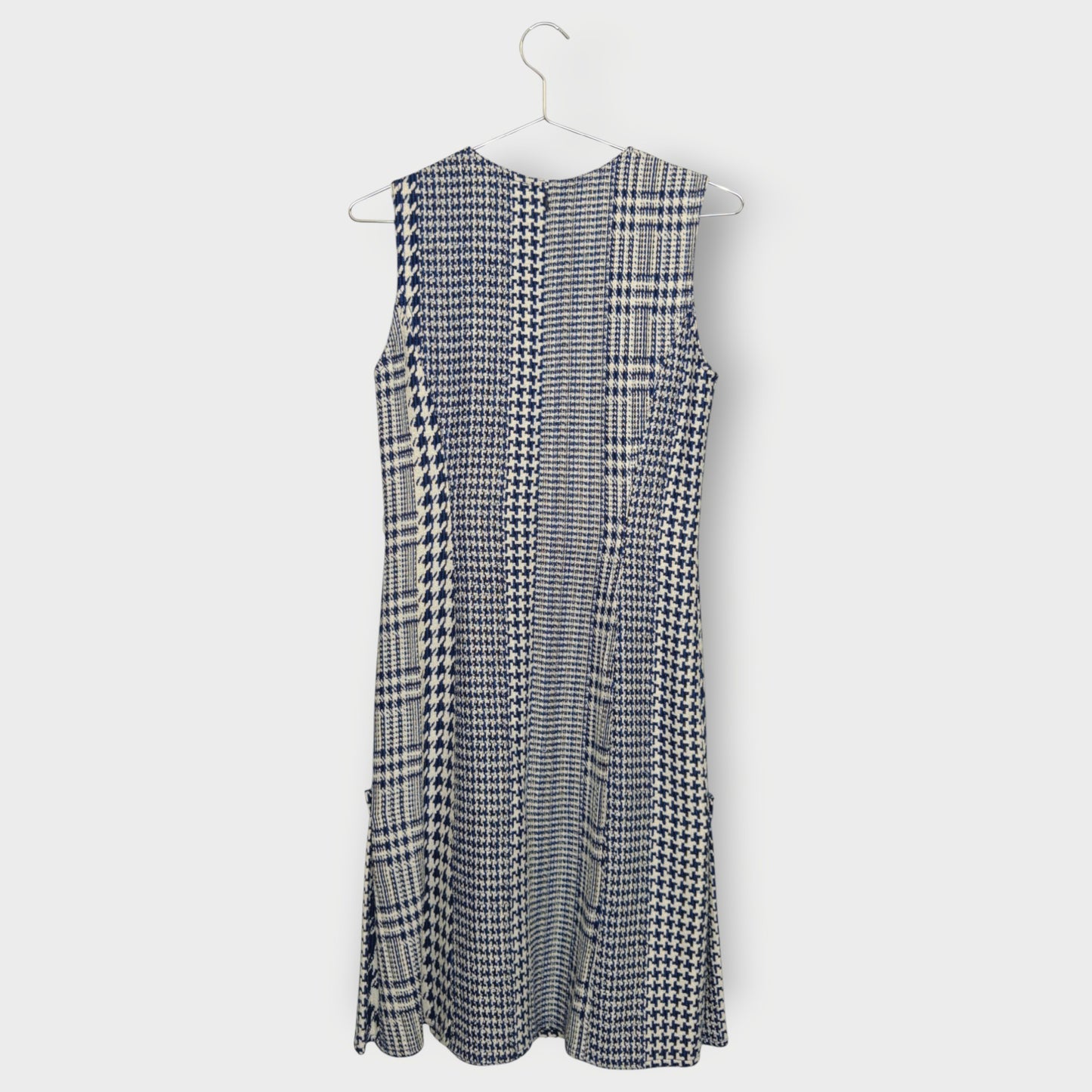 Houndstooth Woven Pleat Dress