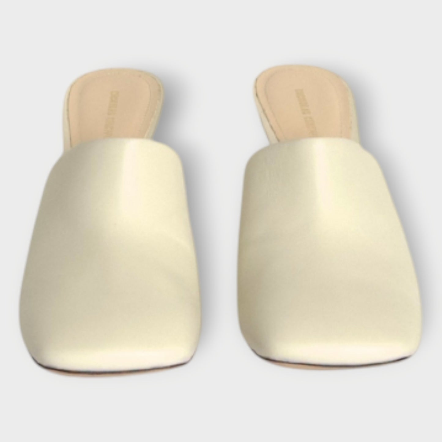 Square Toe Leather Mules