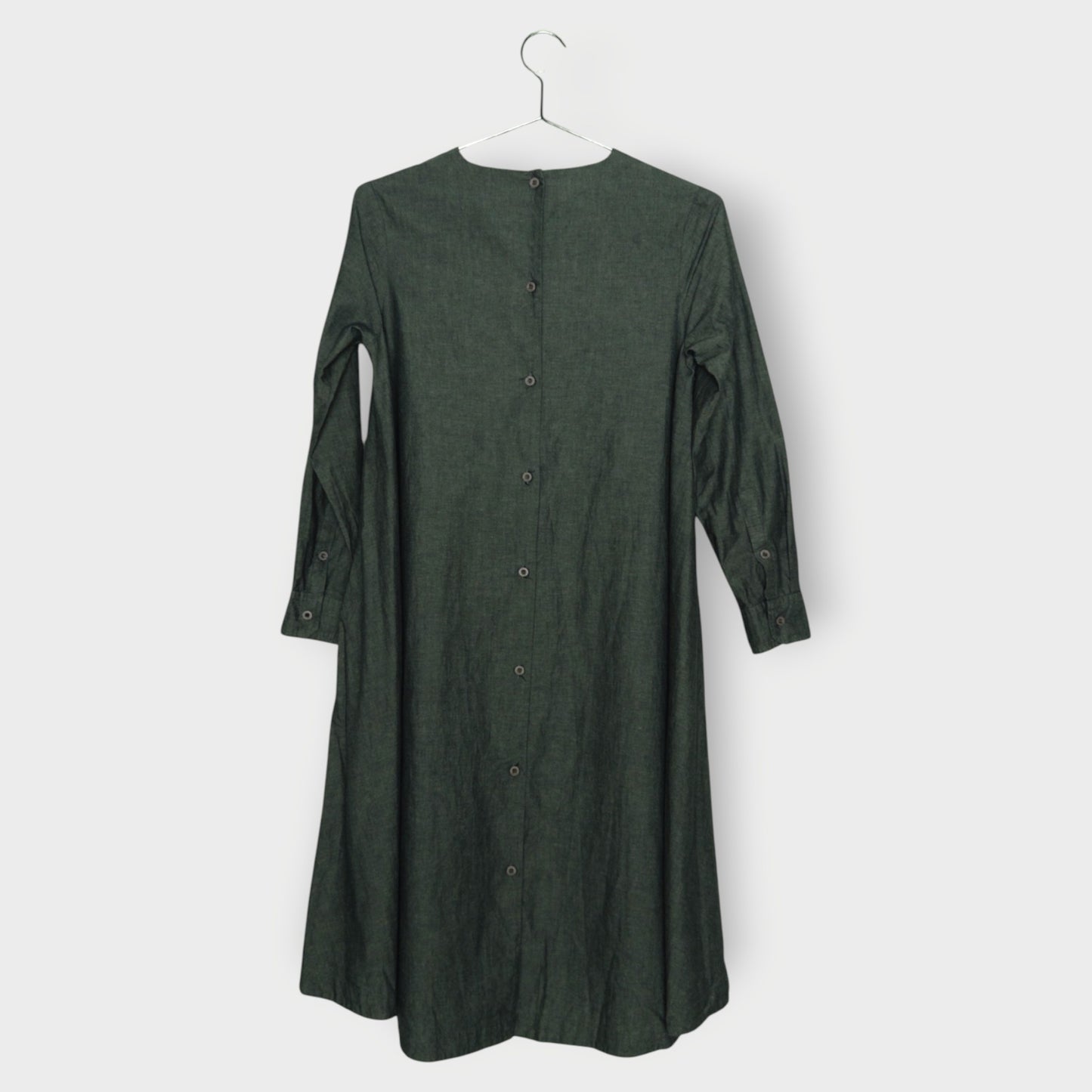 Button Down Back Midi Dress