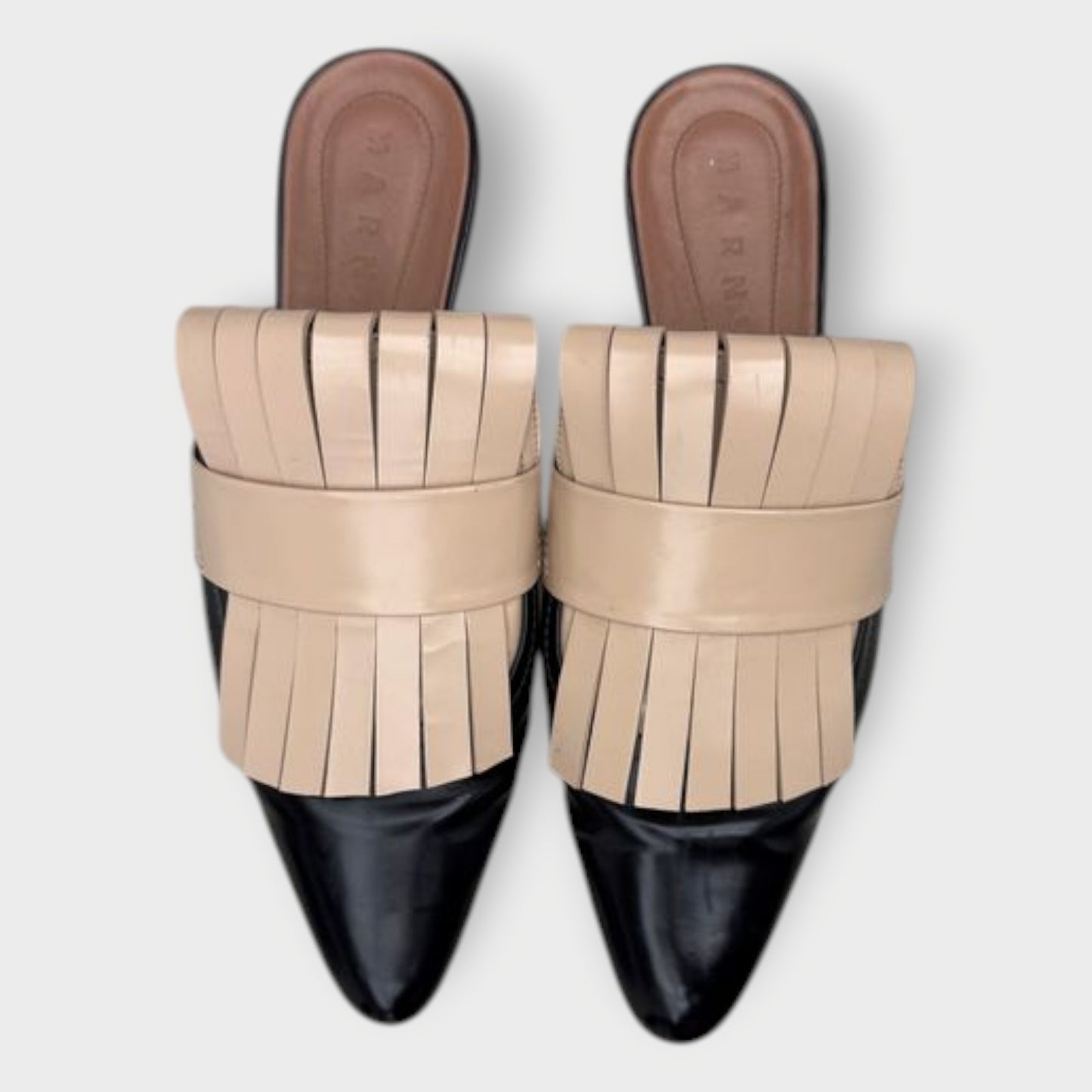 Leather Tassel Mule