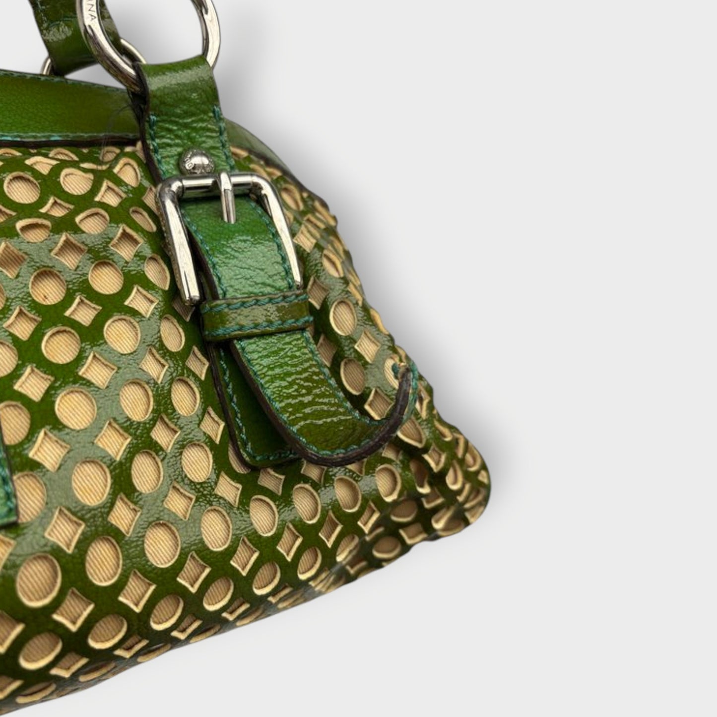 Cut Out Leather Handbag