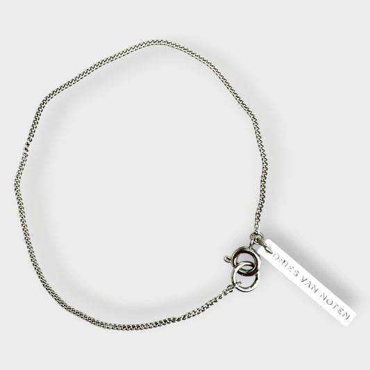 Silver Logo Tag Bracelet