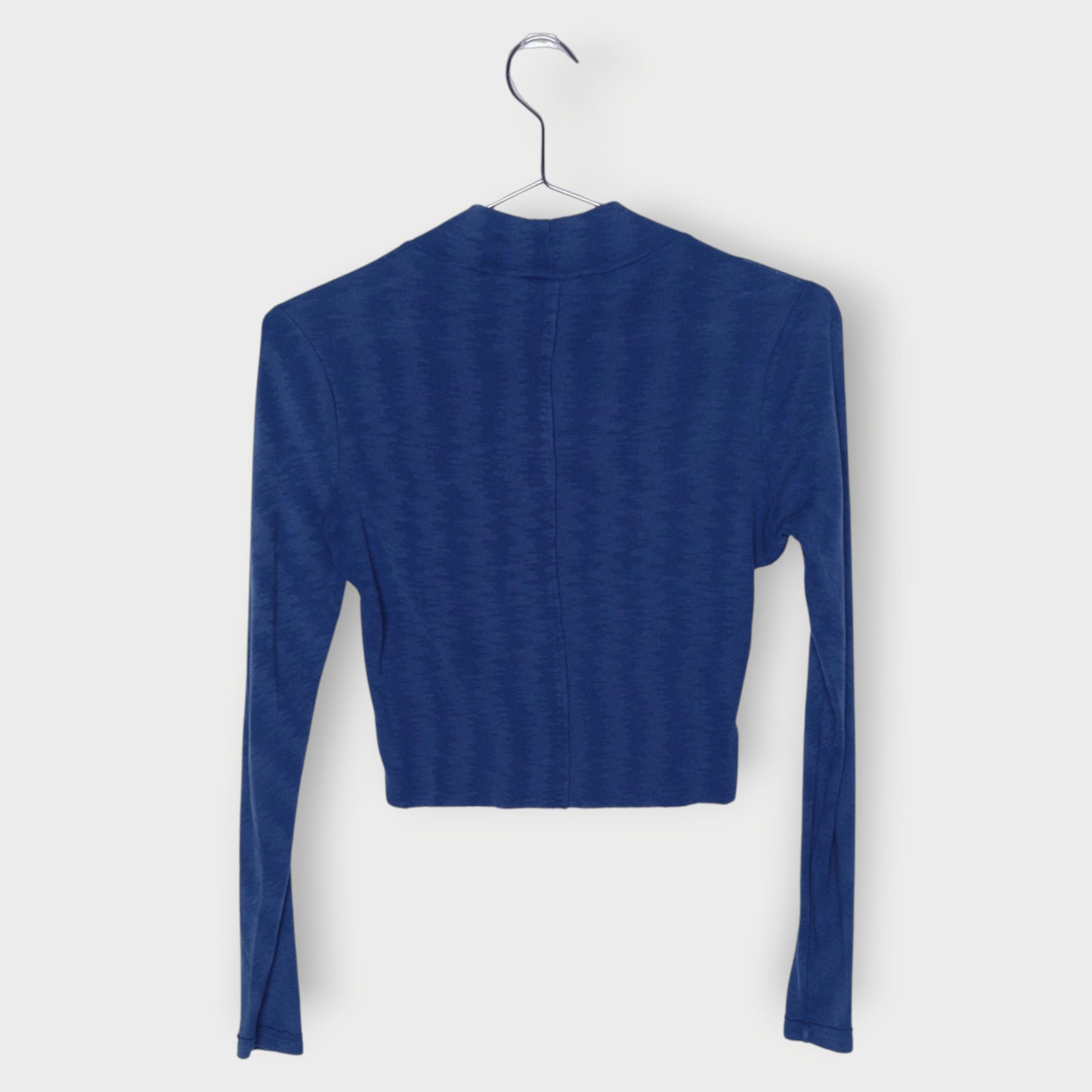 Exposed Seam Mock Neck Top