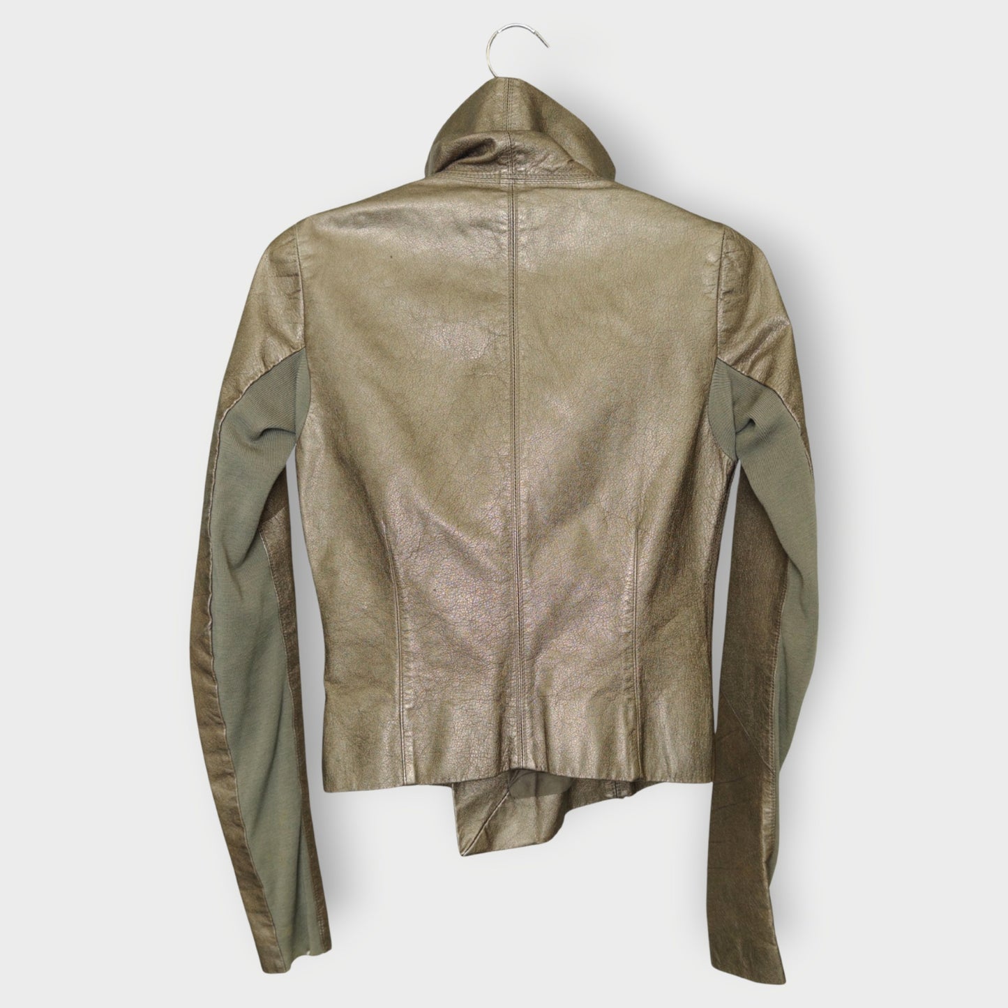 Leather High Neck Jacket