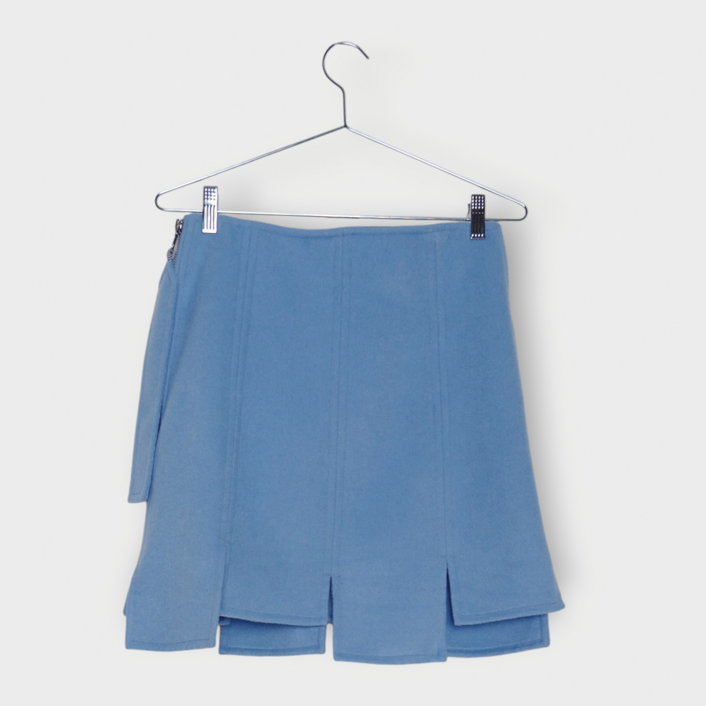Felt Asymmetric Mini Skirt